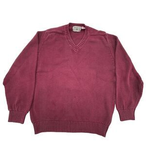 Vintage‎ Segreto Made in Italy Wool Blend Sweater Men's XL Brown Soft V Neck